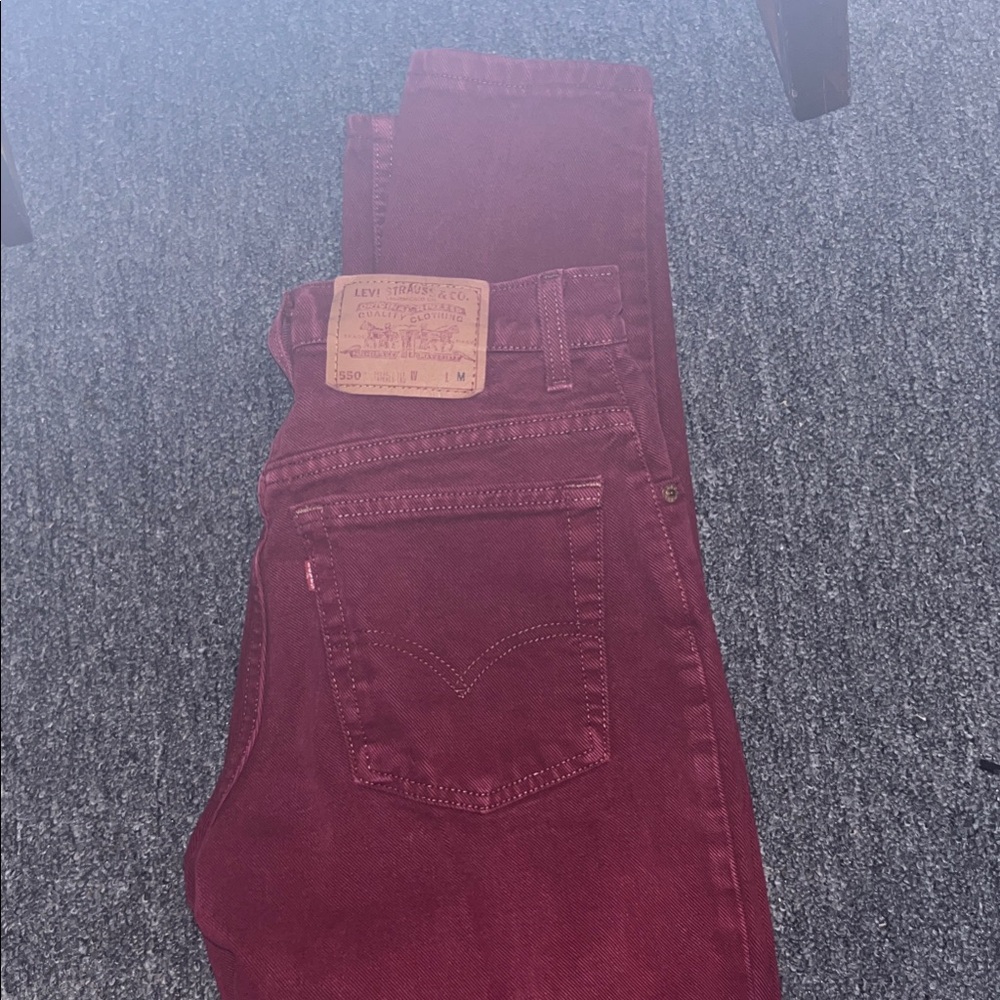 Levi's womens's Burgundy Straight Jeans